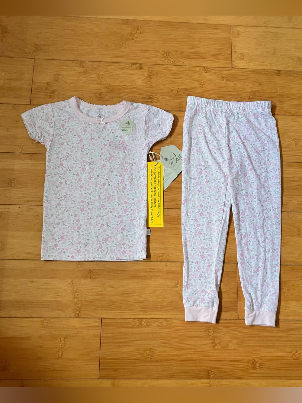 NWT Girls Size 3T Snug Modal Pajamas Set Pjs